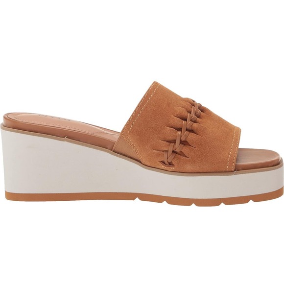 NYDJ Women's Wedge Pump | Size 8 | Suede | Color: Cognac | MSRP $130 - Picture 5 of 6